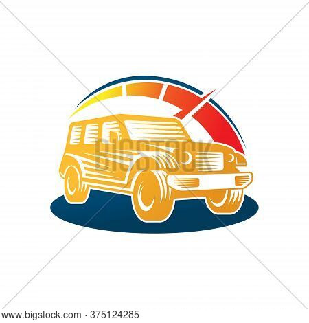 Car. Off-road Car logo vector. Car icon vector. Car icon. Auto Car logo. Car Vector. Car Logo. Offroad Car logo design. Off-road SUV Car vector. Offroad Car Logo icon. Car emblem logo. Offroad Car vector logo design template illustration.