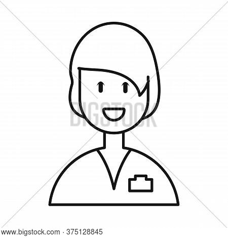 Isolated Object Of Physician And Druggist Sign. Set Of Physician And Pharmacist Vector Icon For Stoc
