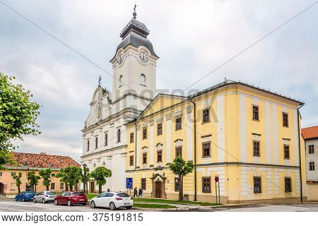 Levoca,slovakia - June 11,2020 - View At The Church Of Saint Ghost With Cloister In Levoca. Levoca I