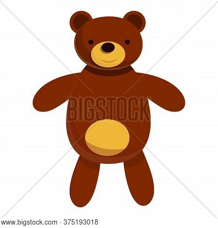 Russian Bear Doll Icon. Cartoon Of Russian Bear Doll Vector Icon For Web Design Isolated On White Ba