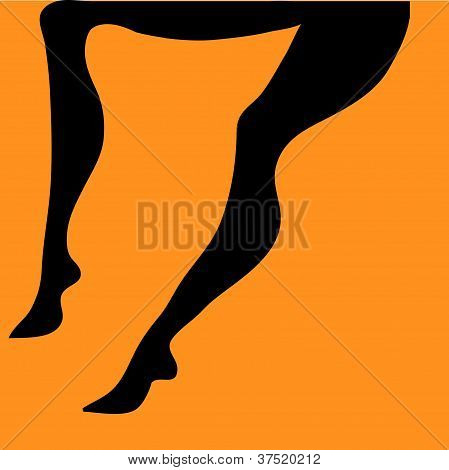 足の女性