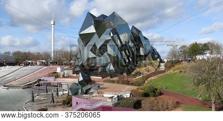 Poitiers, Nouvelle Aquitaine / France - 03-02-2019 : Futuroscope Amusement Park South West France