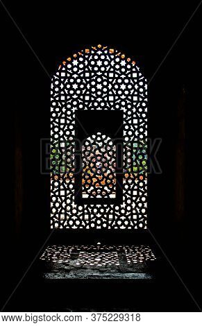 Window In A Tomb Of A Mughal King
