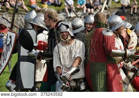 Priozersk, Russia - July 07, 2012: Knight Tournament 