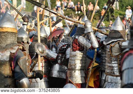 Priozersk, Russia - July 07, 2012: Knight Tournament 
