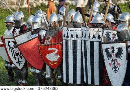 Priozersk, Russia - July 07, 2012: Knight Tournament 
