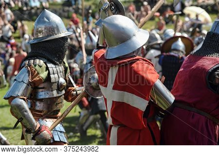 Priozersk, Russia - July 07, 2012: Knight Tournament 