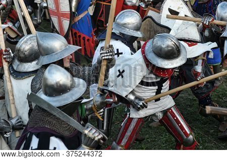 Priozersk, Russia - July 07, 2012: Knight Tournament 