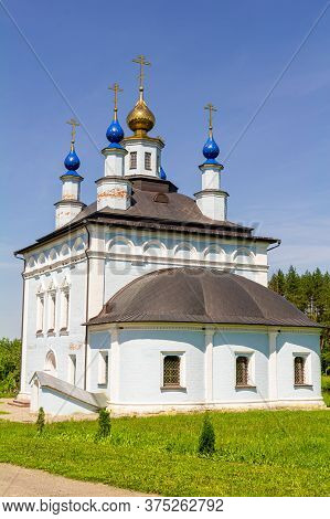 Vvedensky Church On Territory Of Holy Vvedensky Makaryevsky Zhabyn Monastery, Summer, Axonometry