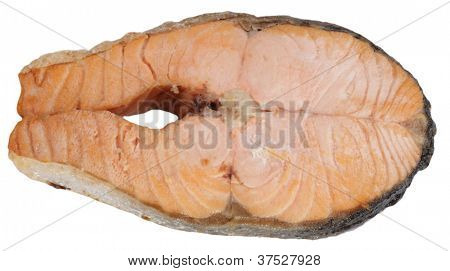 Bistecca di salmone isolato