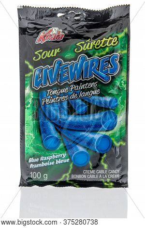 Winneconne,  Wi - 26 June 2020: A Package Of Koala Livewires Sour Blue Raspberry Tongue Painters Can