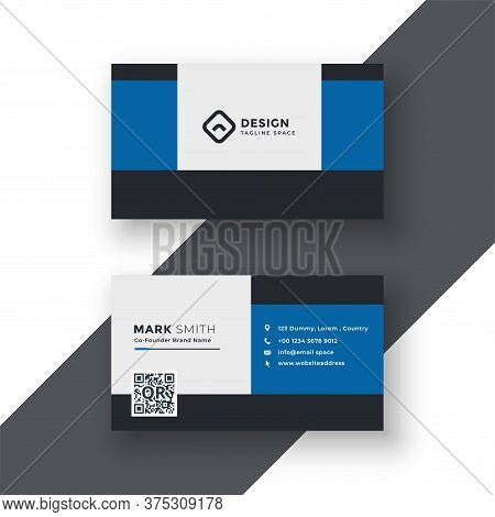 Modern Blue Business Card Design