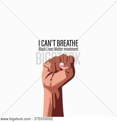 Black Lives Matter Modern Logo, Banner, Design Concept. Hand Symbolizes For Black Lives Matter Prote