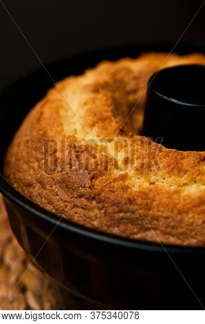 Polish Lemon Sand Cake Known As Babka Cake