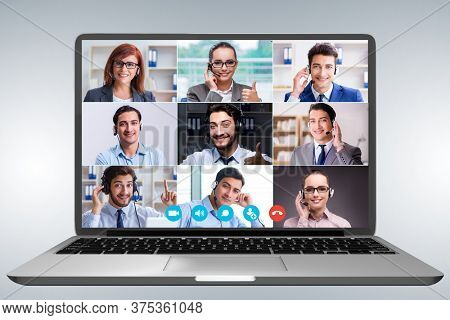 Concept of virtual collaboration through videoconferencing