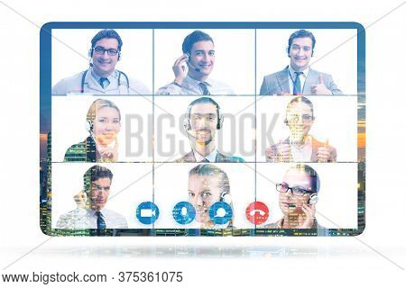 Concept of virtual collaboration through videoconferencing