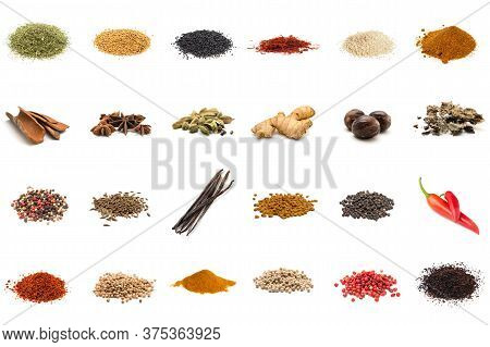 Set Of Different . Isolated On White Background