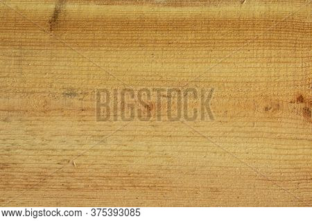 Roughly Sawn Board. Roughly Processed Pine Board. Close-up Of The Cross Section Of Lumber. Raw Const