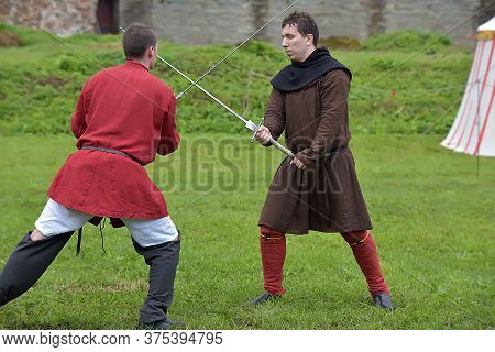 Russia, Ivangorod 01.08,2015 Festival Of Medieval Reconstruction 