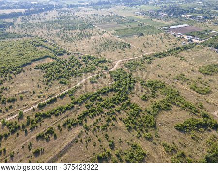 Aerial View Of Petrich Valley, Blagoevgrad Region, Bulgaria