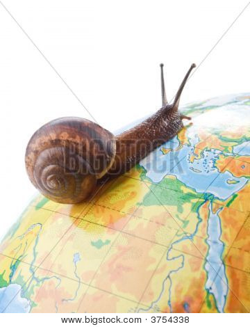Jardin escargot sur le Globe