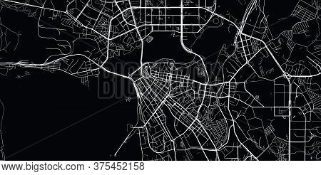 Urban Vector City Map Of Kazen, Russia