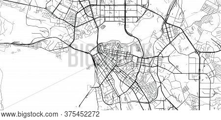 Urban Vector City Map Of Kazen, Russia