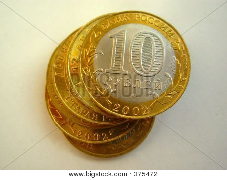 Quelques pièces de monnaie russes