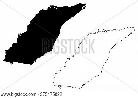 Laval City (canada, Quebec Province) Map Vector Illustration, Scribble Sketch City Of Laval Map