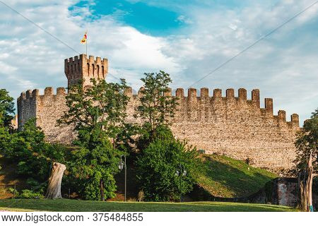 View On A Medieval Tower Of The Carrarese Castle Of Este