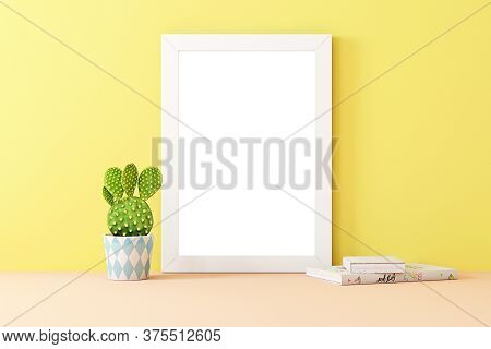 Frame Mockup, 3d Renering  Room, Wall Poster Mockup