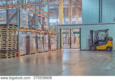 St. Petersburg, Russia - July 27, 2017: Custom Bonded Warehouse Is A Service Offered By Logistics Co