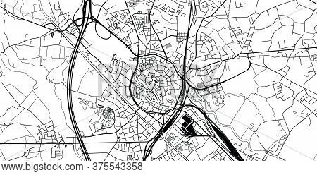 Urban Vector City Map Of Mechelen, Belgium