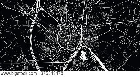 Urban Vector City Map Of Mechelen, Belgium