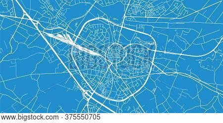 Urban Vector City Map Of Hasselt, Belgium