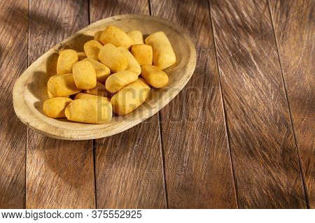 Traditional Colombian Snack Food Achiras Del Huila - Text Space