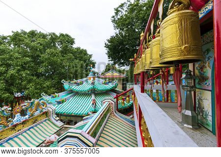 Sam Muk Shrine On Sam Muk Mountain In Chon Buri Province In Thailand