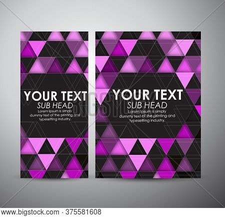 Business Design Abstract Triangle And Geometric Strip Pattern Background. Vector Illustration.
