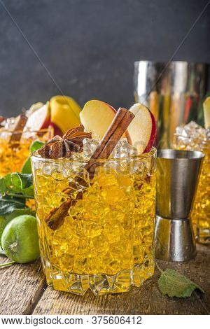 Apple Cider Cocktail With Spices