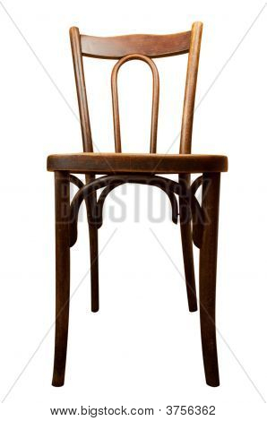 Isolated Old Chair