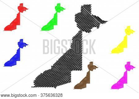 Fulton County, Georgia (u.s. County, United States Of America,usa, U.s., Us) Map Vector Illustration