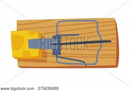 Mousetrap, Pest Control And Extermination Equipment Vector Illustration On White Background