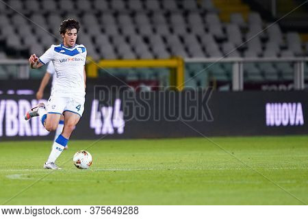 Torino (italy) , 08th July 2020. Italian Serie A.  Sandro Tonali  Of Brescia Calcio  During The Seri