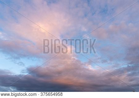 Blue Sky With Cloud Closeup In Deuchland