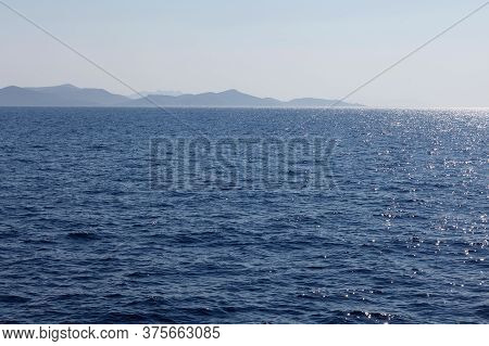 Aerial View Over The Aegean Sea Near Kalimnos Island. Greece