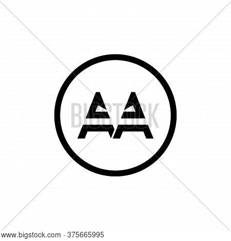 Aa Logo Design Business Typography Vector Template. Creative Linked Letter Aa Logo Template. Aa Font