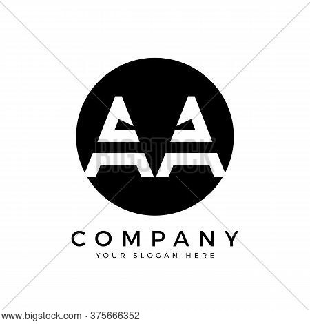 Aa Logo Design Business Typography Vector Template. Creative Linked Letter Aa Logo Template. Aa Font