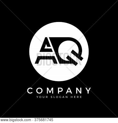 Aq Logo Design Business Typography Vector Template. Creative Linked Letter Aq Logo Template. Aq Font