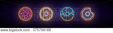 Neon Donut Sign. Vector & Photo (Free Trial) | Bigstock