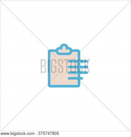Document Icon Flat Vector Logo Design Trendy